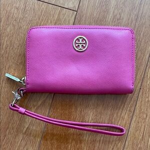 Tory Burch Hot Pink Wristlet